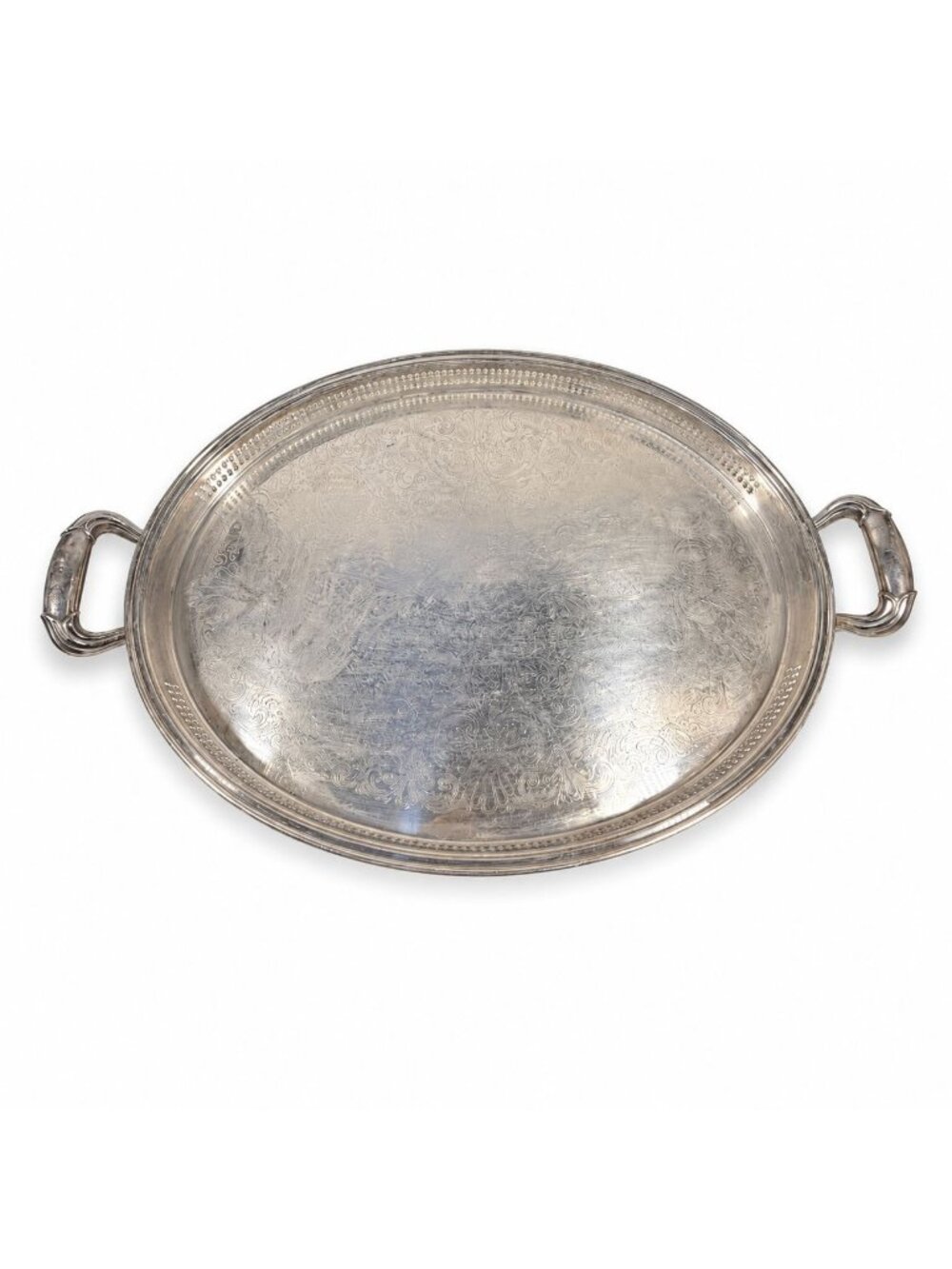 Gorham Newport Butlers handled Silverplated Tray Platter